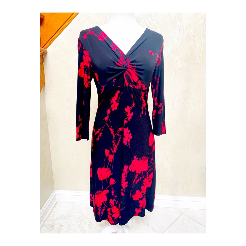 NWOT Evan-Picone V-Neck Dress